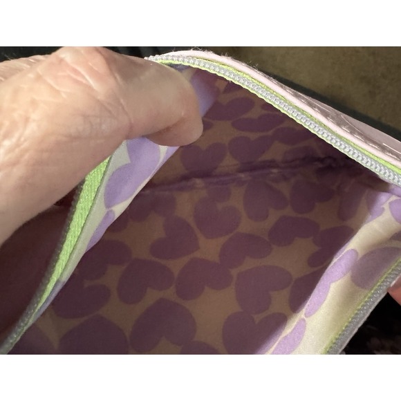 Makeup Bag Cute Pink Hearts Ipsy Brand New Gift Girls Women Travel Heart Storage - Picture 3 of 3